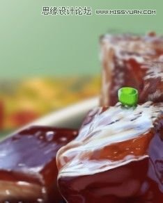 Photoshop鼠绘一碗逼真的红烧肉,PS教程,思缘教程网