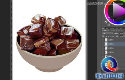 Photoshop鼠绘一碗逼真的红烧肉,PS教程,思缘教程网