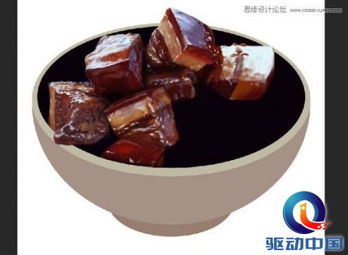 Photoshop鼠绘一碗逼真的红烧肉,PS教程,思缘教程网