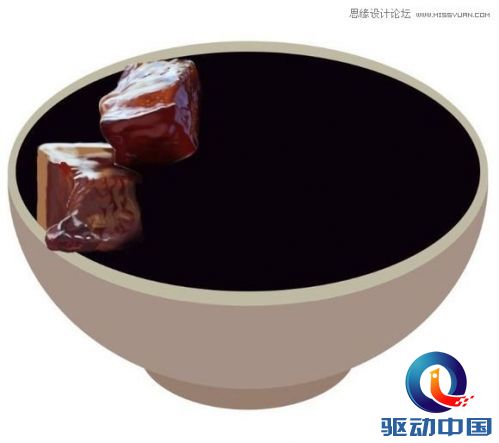 Photoshop鼠绘一碗逼真的红烧肉,PS教程,思缘教程网