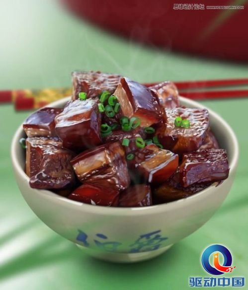 Photoshop鼠绘一碗逼真的红烧肉,PS教程,思缘教程网