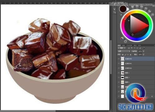 Photoshop鼠绘一碗逼真的红烧肉,PS教程,思缘教程网