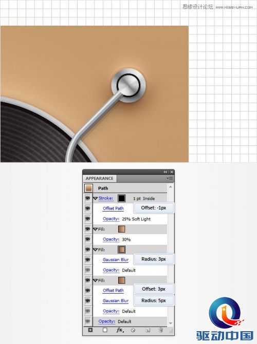 Illustrator创建立体风格的黑胶唱机图标,PS教程,思缘教程网