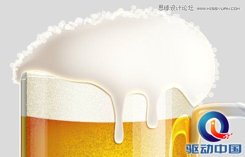 Photoshop绘制冰爽的啤酒和啤酒杯教程,PS教程,思缘教程网