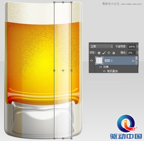 Photoshop绘制冰爽的啤酒和啤酒杯教程,PS教程,思缘教程网