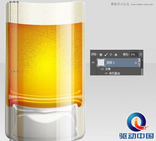 Photoshop绘制冰爽的啤酒和啤酒杯教程,PS教程,思缘教程网