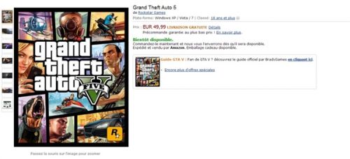 真的快来了？《GTA5》PC版现身亚马逊
