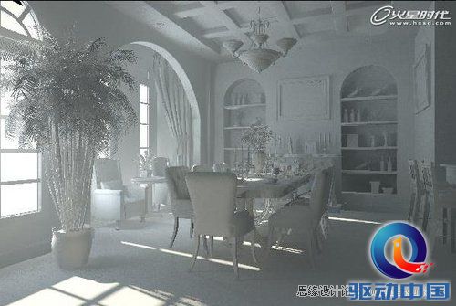 3DMAX实例教程：VRay打造精致乡村风格餐厅,PS教程,思缘教程网