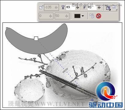 CorelDRAW实例教程：绘制中国风瓷器醉花阴,PS教程,思缘教程网