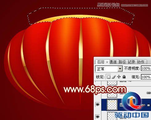 Photoshop制作春节喜庆的红灯笼教程,PS教程,思缘教程网