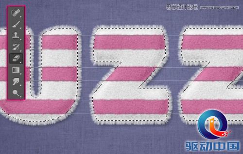 Photoshop使用图层样式制作可爱的毛巾字,PS教程,思缘教程网