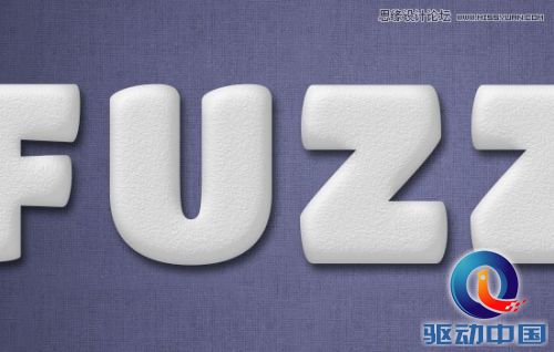 Photoshop使用图层样式制作可爱的毛巾字,PS教程,思缘教程网