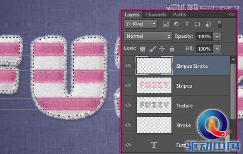 Photoshop使用图层样式制作可爱的毛巾字,PS教程,思缘教程网