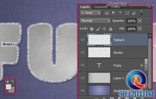 Photoshop使用图层样式制作可爱的毛巾字,PS教程,思缘教程网