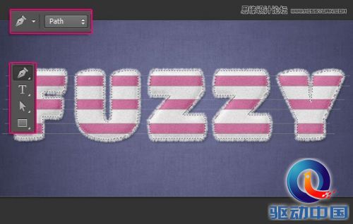 Photoshop使用图层样式制作可爱的毛巾字,PS教程,思缘教程网