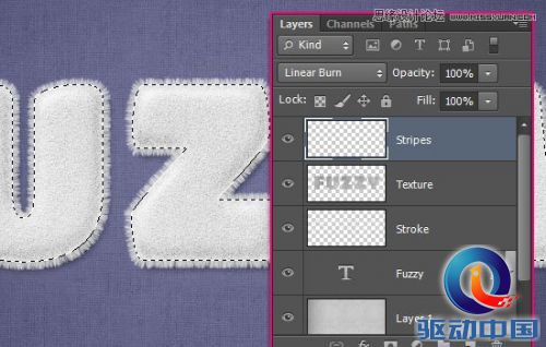 Photoshop使用图层样式制作可爱的毛巾字,PS教程,思缘教程网