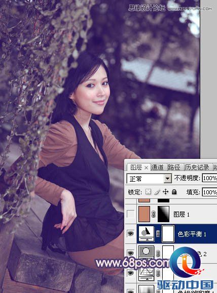 Photoshop调出清纯美女梦幻的柔美肤色,PS教程,思缘教程网