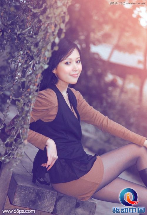 Photoshop调出清纯美女梦幻的柔美肤色,PS教程,思缘教程网