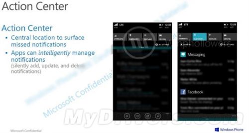 WP8.1通知中心谍照现身