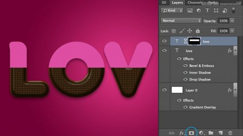Photoshop制作可口的巧克力艺术字教程,PS教程,思缘教程网