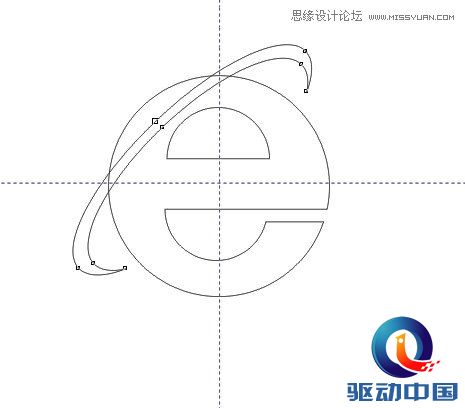 CorelDRAW制作IE浏览器标志教程,PS教程,思缘教程网