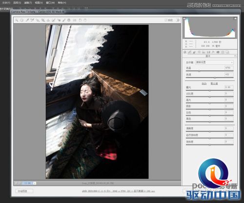 Photoshop调出室内美女浓郁的复古色调,PS教程,思缘教程网