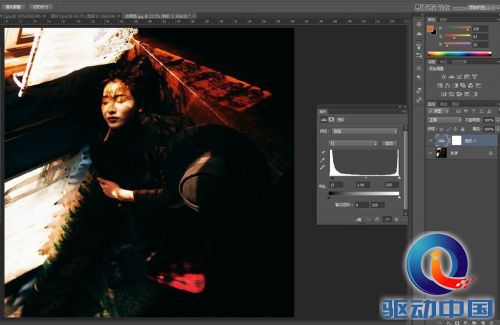 Photoshop调出室内美女浓郁的复古色调,PS教程,思缘教程网