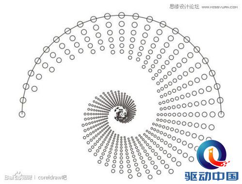 CorelDraw制作漂亮圆点螺旋状效果,PS教程,思缘教程网