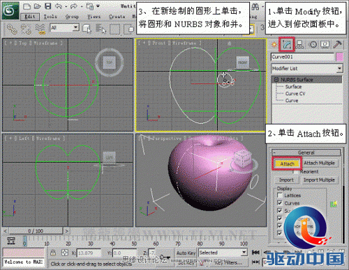 3D MAX使用NURBS方法给贪吃虫建模,PS教程,思缘教程网