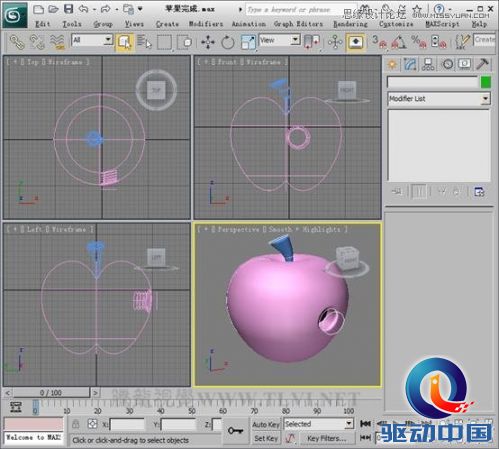 3D MAX使用NURBS方法给贪吃虫建模,PS教程,思缘教程网