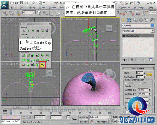 3D MAX使用NURBS方法给贪吃虫建模,PS教程,思缘教程网