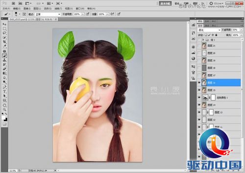 Photoshop结合CR给人像添加美丽彩妆,PS教程,思缘教程网