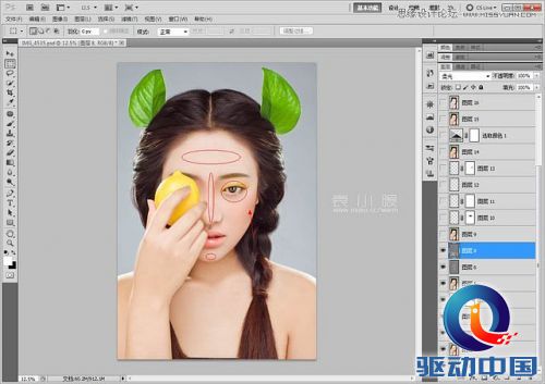 Photoshop结合CR给人像添加美丽彩妆,PS教程,思缘教程网
