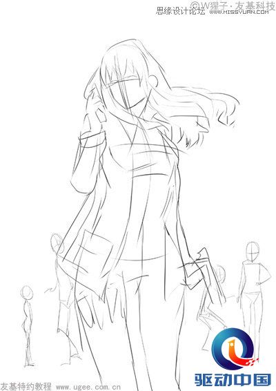 Photoshop绘制科幻风格的美女特警海报,PS教程,思缘教程网