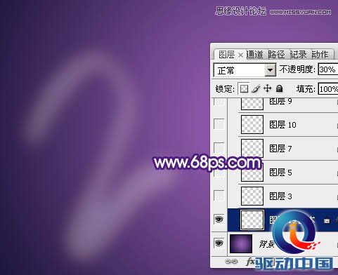 Photoshop制作超酷的手绘霓虹字教程,PS教程,思缘教程网