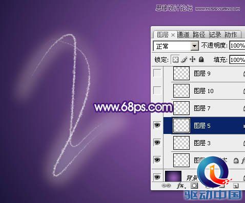 Photoshop制作超酷的手绘霓虹字教程,PS教程,思缘教程网