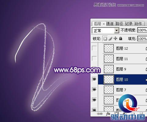 Photoshop制作超酷的手绘霓虹字教程,PS教程,思缘教程网
