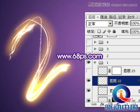 Photoshop制作超酷的手绘霓虹字教程,PS教程,思缘教程网