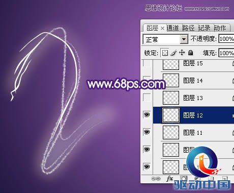 Photoshop制作超酷的手绘霓虹字教程,PS教程,思缘教程网