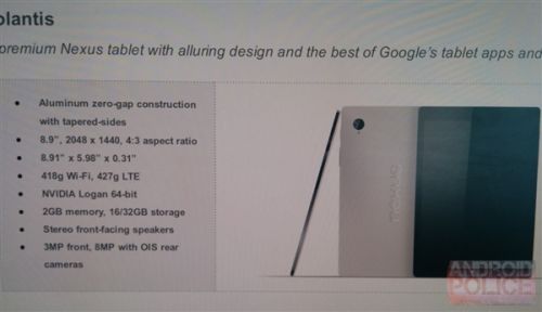 Nexus 8平板曝光:HTC出品