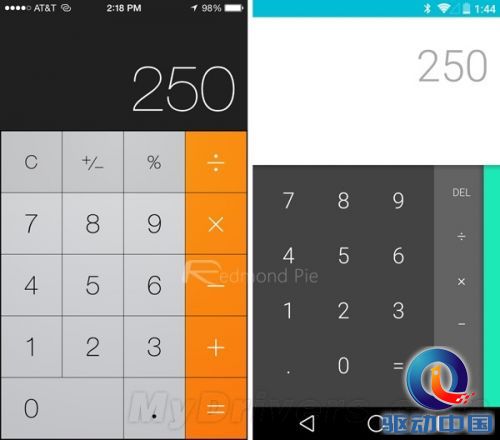 无奈的扁平化设计！iOS 8对比Android L