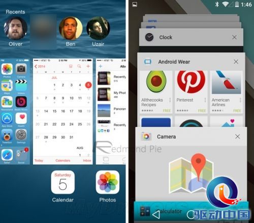 无奈的扁平化设计！iOS 8对比Android L