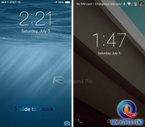 无奈的扁平化设计！iOS 8对比Android L