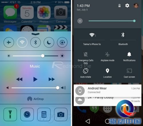 无奈的扁平化设计！iOS 8对比Android L