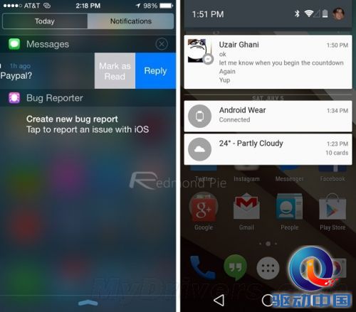 无奈的扁平化设计！iOS 8对比Android L