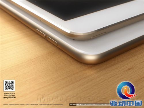同样设计的iPad mini 3/iPhone 6:漂亮