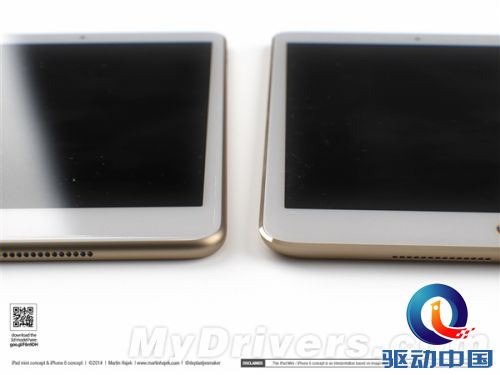 同样设计的iPad mini 3/iPhone 6:漂亮