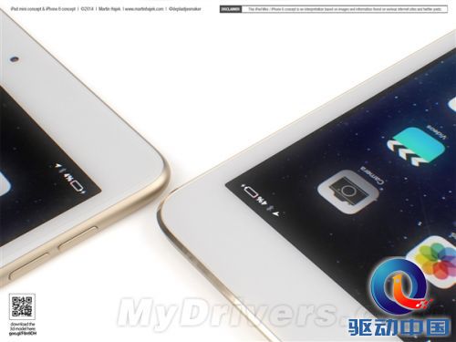 同样设计的iPad mini 3/iPhone 6:漂亮