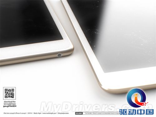 同样设计的iPad mini 3/iPhone 6:漂亮