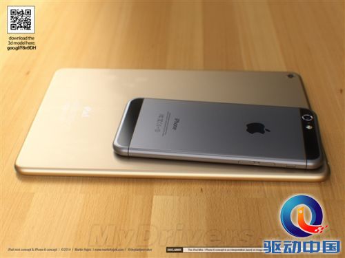 同样设计的iPad mini 3/iPhone 6:漂亮